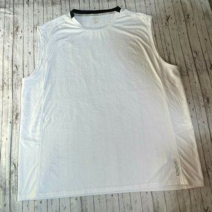 Reebok Mens Athletic Sleeveless Play Dry Shirt Size 3XL White